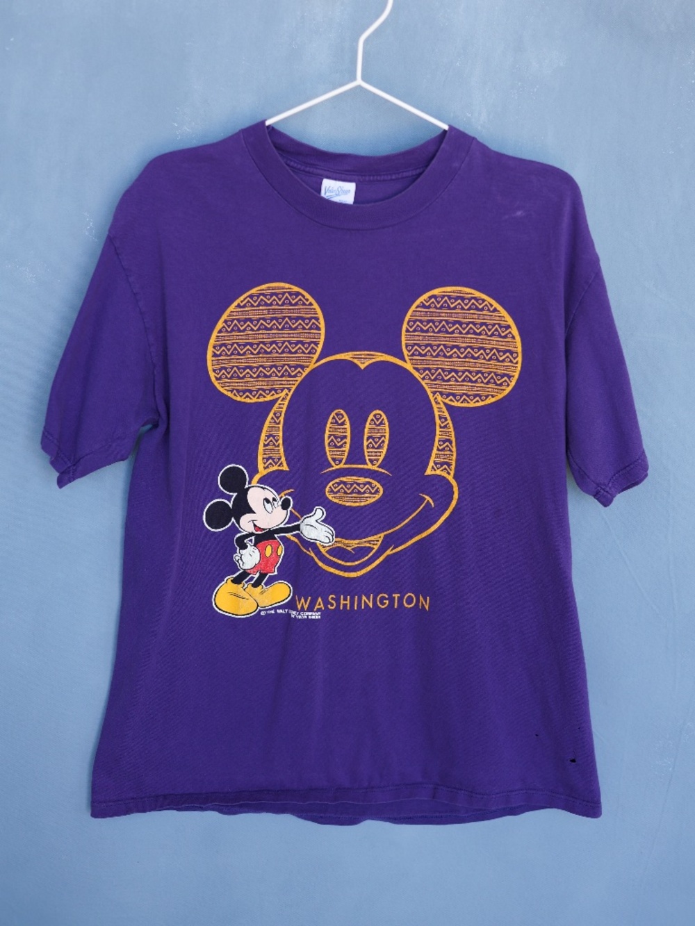 Vintage Disney Mickey Mouse University of Washington T Shirt, 90s Mickey Tee